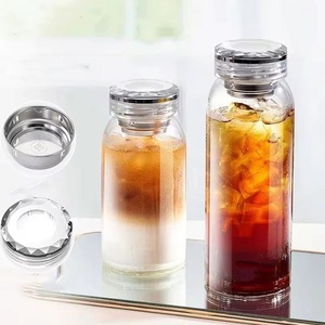 Bouteille en verre borosilicate personnalisée, portable pour l'extérieur, 400ml 500ml 600ml, pour la randonnée printanière et le camping - Product Image 5