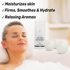 Coffret Cadeau de Bombes de Bain Effervescentes Relaxantes à l'Huile Essentielle de Beurre de Karité et de Coco Écologique pour Peaux Sèches - Product Image 4