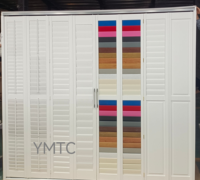 Volets de porte en bois sur mesure, volets de séparation de pièce en PVC avec porte de placard pliante