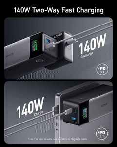 Anker 737 พาวเวอร์แบงค์ความจุสูง 24000mAh 140W Output 3 พอร์ต เครื่องชาร์จพกพา (PowerCore 24K) พร้อมหน้าจอแสดงผลดิจิตอลอัจฉริยะ A1289 - Product Image 5