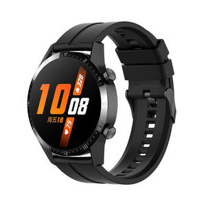 Bracelet de montre en silicone en gros pour usine, compatible 20mm 22mm, avec boucle métallique universelle, bracelet de sport de remplacement - Product Image 4