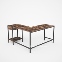Bureau d'ordinateur en forme de L Bureau d'angle en bois de style industriel Bureau d'étude Table PC Escritorio de oficina