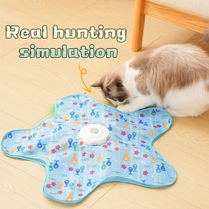 Rechargeable Interactive Cat Toys with Moving Concealed Feathers Touch Activated Cat <strong>Kitten</strong> Toy Exercise Toys for Indoor Cats - Product Image 2