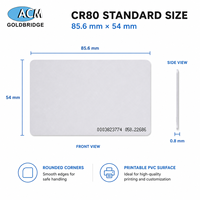 Classe personnalisée 1K 213 215 216 RFID Aceess Control Carte vierge en PVC noir mat brillant Carte Rfid