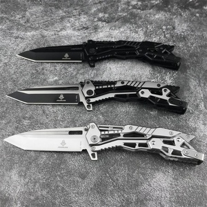 Cuchillo Plegable Mecánico EDC de Alta Calidad para Exteriores, DIY OEM, Hoja de Acero Inoxidable 5CR13MOV, Mango de Acero Inoxidable para Camping y Bolsillo - Product Image 4