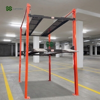 Système de levage de voitures hydraulique à trois niveaux, équipement de stationnement vertical automatisé avec empileur, élévateur de stationnement pour voitures