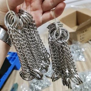 Cadena Martingale de acero inoxidable con anillos en D de 1 "para collares de perros - Product Image 2