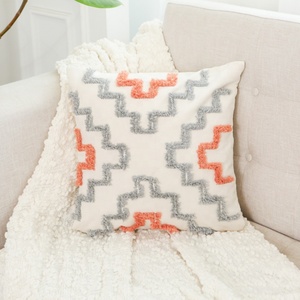 ปลอกหมอนอิงผ้าแจ็คการ์ดทรงสี่เหลี่ยมมีสไตล์ภายในออกแบบได้ตามต้องการผ้าคลุมโซฟาสีทองหรูหรา - Product Image 3