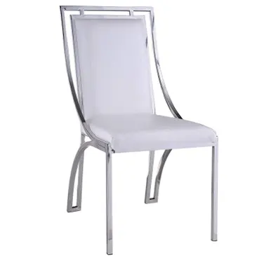 Modern New Design White Leather Dining Chair Living Room Dining Chair