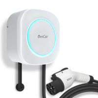 Zencar Nouvelle borne de recharge murale Wmini 32A 7kW GBT pour véhicules électriques 220V IP66 certifiée TUV avec application Wifi et carte RFID