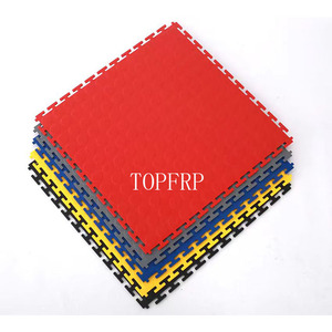 High Strength Garage PVC Interlocking Floor Tiles Workshop Flooring 500*500*6mm Dance Room PVC Flooring Mat - Product Image 1