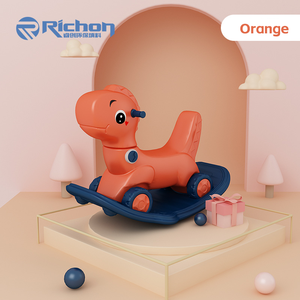 공장 직접 판매 1MOQ 저렴한 플라스틱 아기 유니콘 흔들 말 <span class=keywords><strong>3</strong></span> in 1 어린이 워커 키즈 음악과 함께 동물 장난감을 타고 - Product Image 2