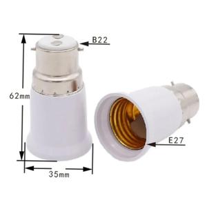 Adaptateur de douille à vis en plastique blanc <span class=keywords><strong>E27</strong></span> à <span class=keywords><strong>B22</strong></span>, <span class=keywords><strong>convertisseur</strong></span> pour lampes à économie d'énergie AC 110-250V - Product Image 6