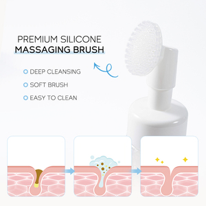 LAIKOU 120ml Crème Nettoyante à l'Acide Hyaluronique Anti-Rides Nettoyage en Profondeur avec Brosse de Massage Réduit les Points Noirs - Product Image 5