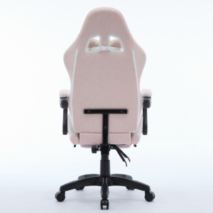 Tùy Chỉnh Ergonomic Rất Mềm Mại Màu Hồng Kỹ Thuật Vải PC Ghế Chơi Game Ghế Với Chỗ Để Chân Cho Người Lớn - Product Image 5