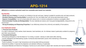 Matières Premières Cosmétiques Alkyl Polyglycoside APG1214 Daiy Care - Product Image 6