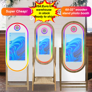 Phong cách mới gương ảnh gian hàng máy ảnh selfie ma thuật gương ảnh gian hàng màn hình cảm ứng hạt gỗ gương ảnh gian hàng máy - Product Image 3