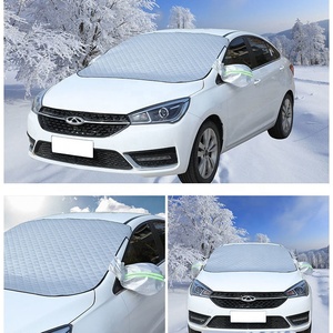Avec barre réfléchissante aimants argentés matériaux d'épaisseur pare-brise avant de <span class=keywords><strong>voiture</strong></span> couverture de neige pare-soleil <span class=keywords><strong>hiver</strong></span> - Product Image 3