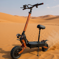 Vente en gros 60V 6000W 30AH 40AH Scooter électrique double moteur Portable 80KMH 50MPH longue portée E Scooters avec bouton de limite de vitesse