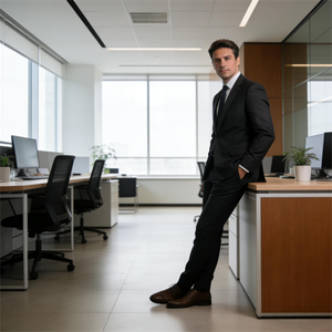 Em Estoque: Novo Terno Clássico Masculino Plus Size de 2 Peças (<span class=keywords><strong>Blazer</strong></span> e Calça) para Casamentos, Formaturas, Noivos, Escritório e Negócios - Product Image 6