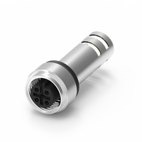 Connecteur de câble industriel étanche Nian-Yeong Taiwan DIN M12 à code B, mâle-femelle, indice de protection IP67, -20~85°C