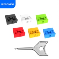 Bloqueador de Puerto USB WECONFIG, con Llave, Cubierta Protectora contra el Polvo, 1 Juego Contiene 100 Bloqueadores con 2 Llaves