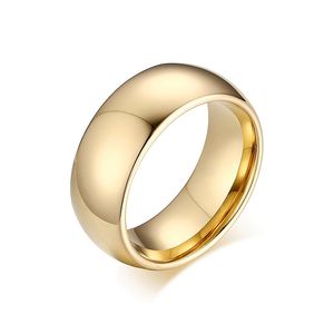 Moda metal takı minimalist 18k altın kaplama nişan yüzükleri boşlukları söz tungsten çift yüzük erkekler için - Product Image 2