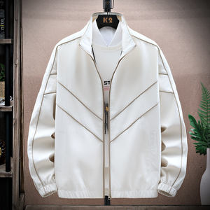 Chaqueta con cuello alto y logotipo personalizado, estilo americano, holgada, deportiva, uniforme de béisbol, para hombre, informal, para primavera y otoño. - Product Image 3