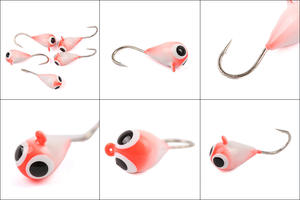 Leurre pour <span class=keywords><strong>la</strong></span> pêche sur glace, composé <span class=keywords><strong>de</strong></span> tête <span class=keywords><strong>en</strong></span> tungstène, yeux abdominaux, <span class=keywords><strong>de</strong></span> couleur jaune or, vente <span class=keywords><strong>en</strong></span> gros, - Product Image 6