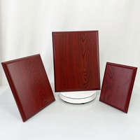 Plaque en bois rouge personnalisée Certificat Design personnalisé Plaque en bois Récompenses Prix en bois vierge Trophée Plaque MH-N171