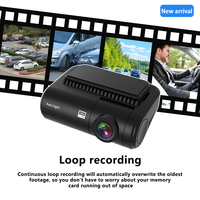 Mini caméra embarquée T1 1080P Full HD avec angle de 130°, WDR, enregistrement en boucle et contrôle par application - Boîte noire DVR GPS automatique