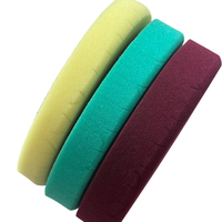 Tampon de polissage en mousse verte à coupe lourde pour plateau de support de 7 pouces (180 mm), tampon éponge de lustrage pour polisseuse de voiture