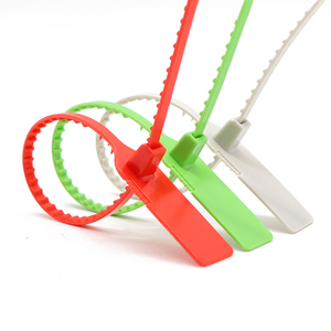 PN-PS2013 240mm tear-off Metal Insert plastik güvenlik contaları barkod ile