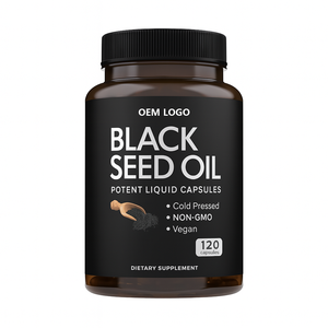 Cápsulas de Aceite de Comino Negro y Vitamina E para la Salud de la Piel, 120 Cápsulas de Aceite de Orégano Prensado en Frío, Aceite de Semilla Negra Orgánico Nigella Sativa en Cápsulas Blandas - Product Image 1