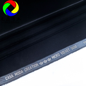 Migliore qualità 100 poliestere Casa Moda creazione 3 corona modalità 44 ''coreano Micro velluto 5000 tessuto tinta tinta per indumento e vestito - Product Image 1
