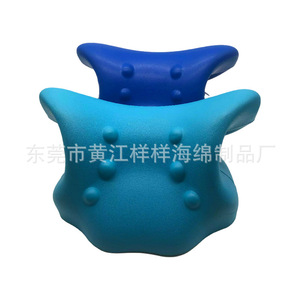 Coussin de massage en cuir PU pour le soutien du cou et du dos avec picots de massage pour la correction de la posture et le soulagement - Product Image 3