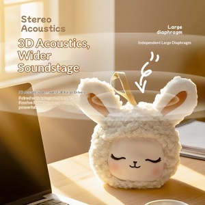 PT-40 En gros, Mini haut-parleur sans fil portable en peluche lapin, avec fonction bruit blanc et fonction anti-stress, à faible niveau sonore, pour la maison - Product Image 4