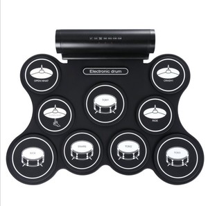 Nhà Máy Để Bán Kỹ Thuật Số Di Động Trống Kit Với Đứng Cuộn Lên 9 Thực Hành Pads Với Built-In Speaker - Product Image 3