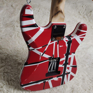 Solaklar için Elektrik Gitar, Şeritli Kaplama, Masif Gövde, Maun, Parlak, Profesyonel Performans, Ihlamur Ağacı, Ladin, Ihlamur - Product Image 5
