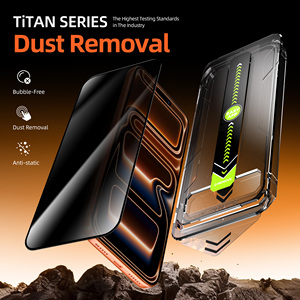 Protector de Pantalla de Vidrio Templado 9H para Teléfono Móvil <span class=keywords><strong>IPHONE</strong></span>, Anti-Rayones, Anti-Huellas, Anti-Golpes, Privacidad, Cobertura Total - Product Image 2