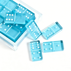 Juego de Dominó de Acrílico Personalizable para Diversión Familiar y Juego Educativo - Product Image 5