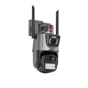ICSee 8MP 9MP 듀얼 트리플 렌즈 CCTV 카메라 스마트 홈 보안 무선 WiFi 실외 HD 전화 원격 PTZ IP 네트워크 카메라 4K