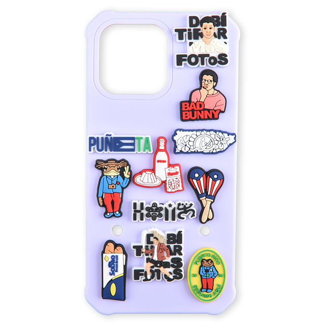DIY by Yourself Multi Color Silicone Mobile Phone Cases for iphone 11 12 13 14 15 16 Pro/max Hold Clog Charms