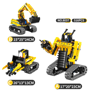 Sáng Tạo Ứng Dụng Lập Trình 3 Trong 1 Robot Gốc Xây Dựng Khối Thiết Lập Trẻ Em Câu Đố Điều Khiển Từ Xa Xây Dựng Khối Đồ Chơi Trẻ Em Tự Làm Đồ Chơi - Product Image 4