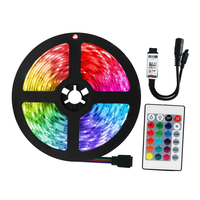 Ruban LED RGB 5050 étanche, flexible, DC 12V 2835SMD, Wifi, pour décoration de chambre, éclairage LED