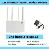 Módem Óptico XPON E8822 GPON ONT Usado, 5 Puertos Gigabit, Doble Banda AC1200, Fibra Óptica, 12V, Firmware en Inglés, Grado A
