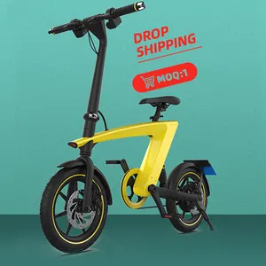 2024 factory wholesale Foldable 250w folded electric bicycle for kids fat tire E bike 20"26 inch folding bike bicycle for adult