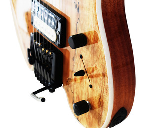Custom Professional OEM 6 <b>String</b> Maple <b>Top</b> Headless Guitar - Product Image 4