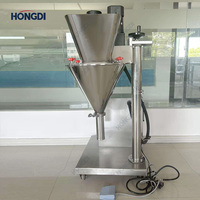 Machine de remplissage automatique de poudre haute performance pour bureau, système d'emballage compact pour ingrédients alimentaires avec contenants en verre et sacs