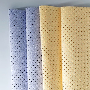 Panno in Pelle Scamosciata PU Perforata di Alta Qualità <span class=keywords><strong>Blu</strong></span> Giallo Super Assorbente per Lavaggio Auto - Product Image 2